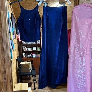 Elegant Blue Prom Dress